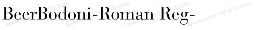 BeerBodoni-Roman Reg字体转换